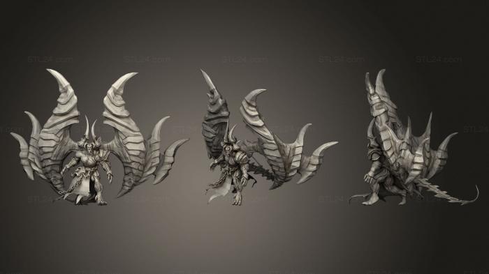 Figurines heroes, monsters and demons (Samael, STKM_3385) 3D models for cnc
